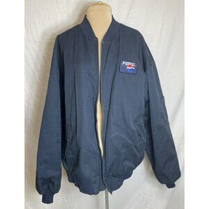Vintage Pepsi Work Bomber Jacket Blue XXL Red Kapp